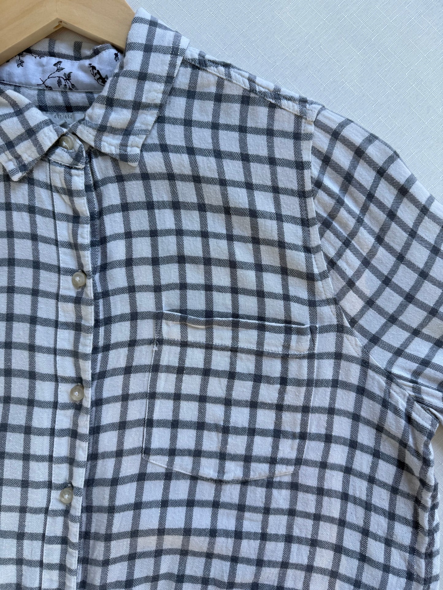 Lucky Brand Soft Brushed Plaid Button-Up