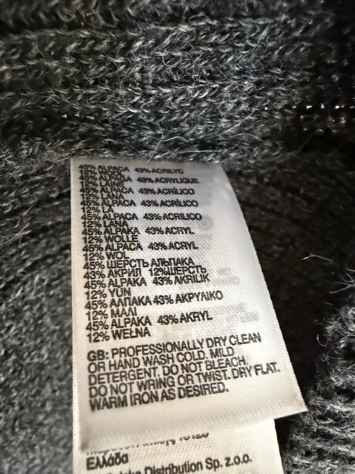 The North Face Charcoal Alpaca-Wool Sweater Dress