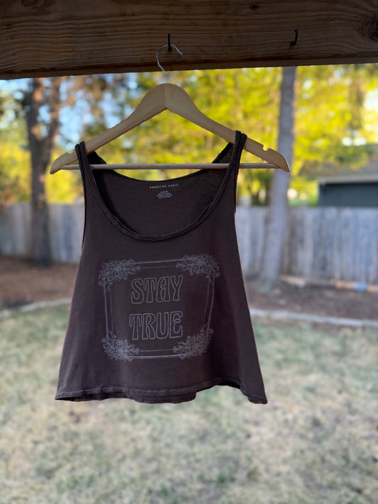 American Eagle “Stay True” Cropped Tank