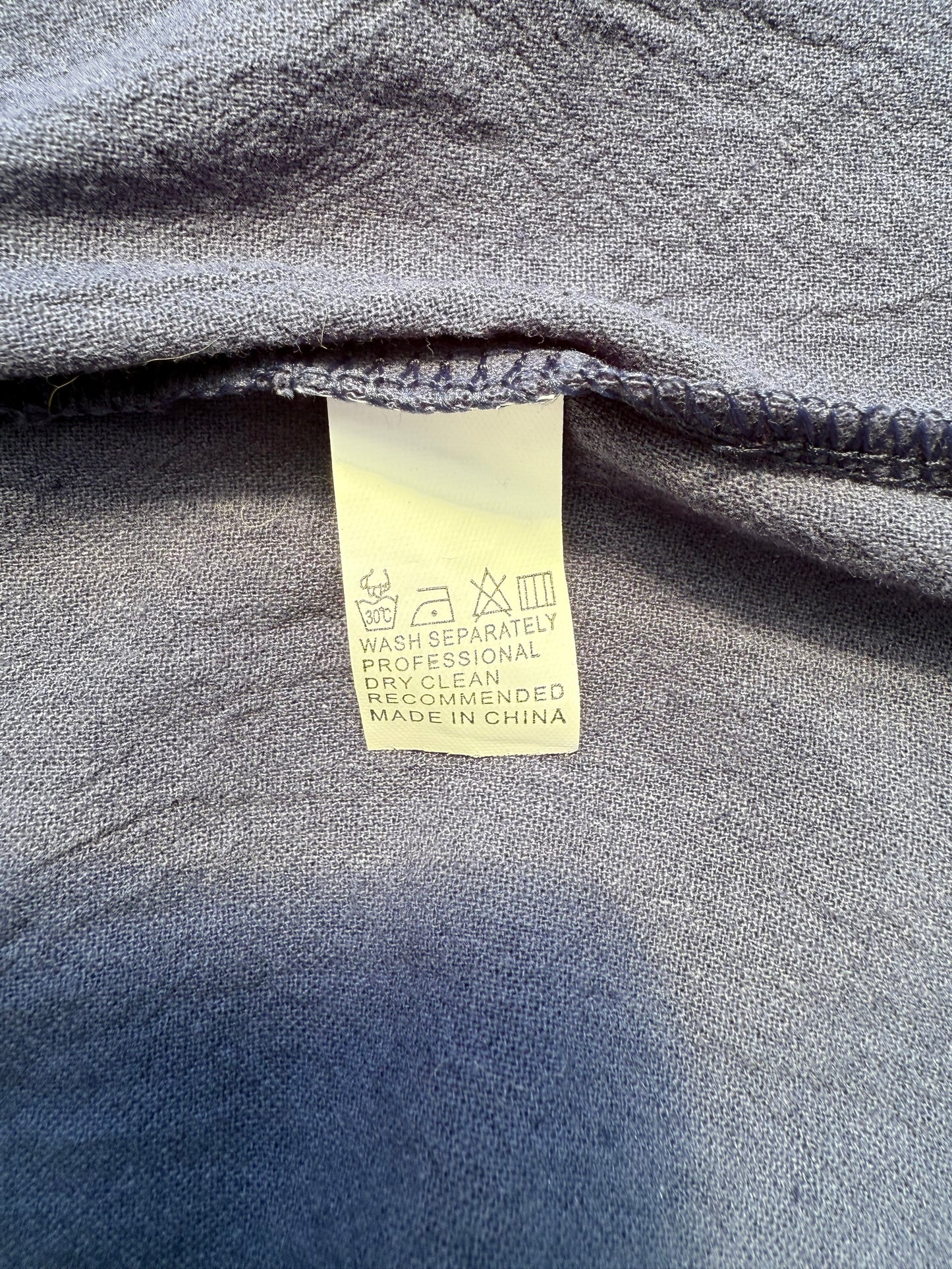 Navy Linen Dandelion Tee