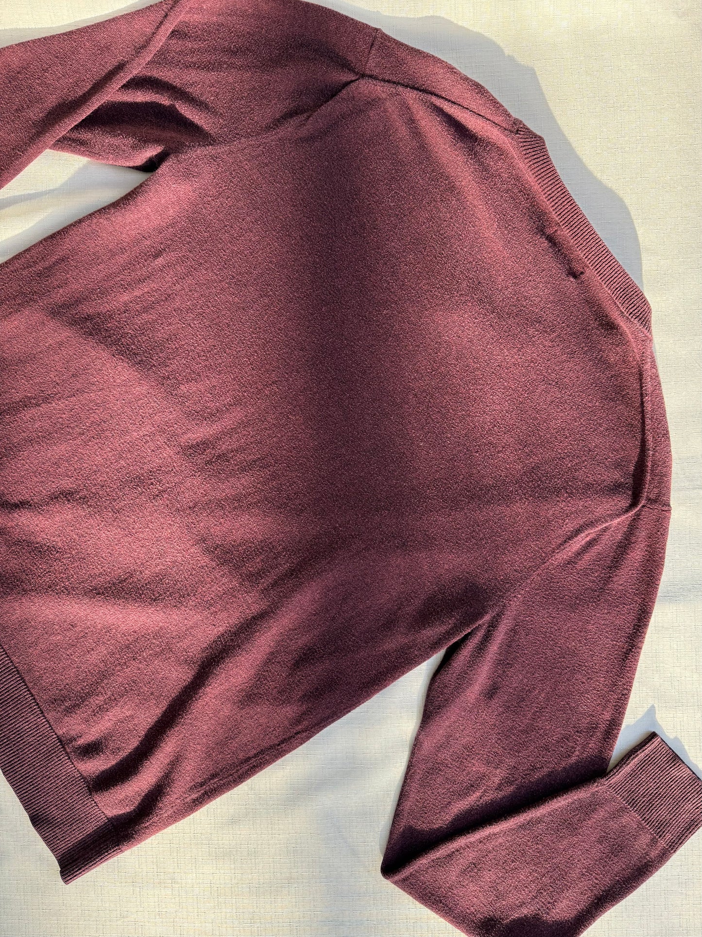 Old Navy Plum V-Neck Knit Sweater