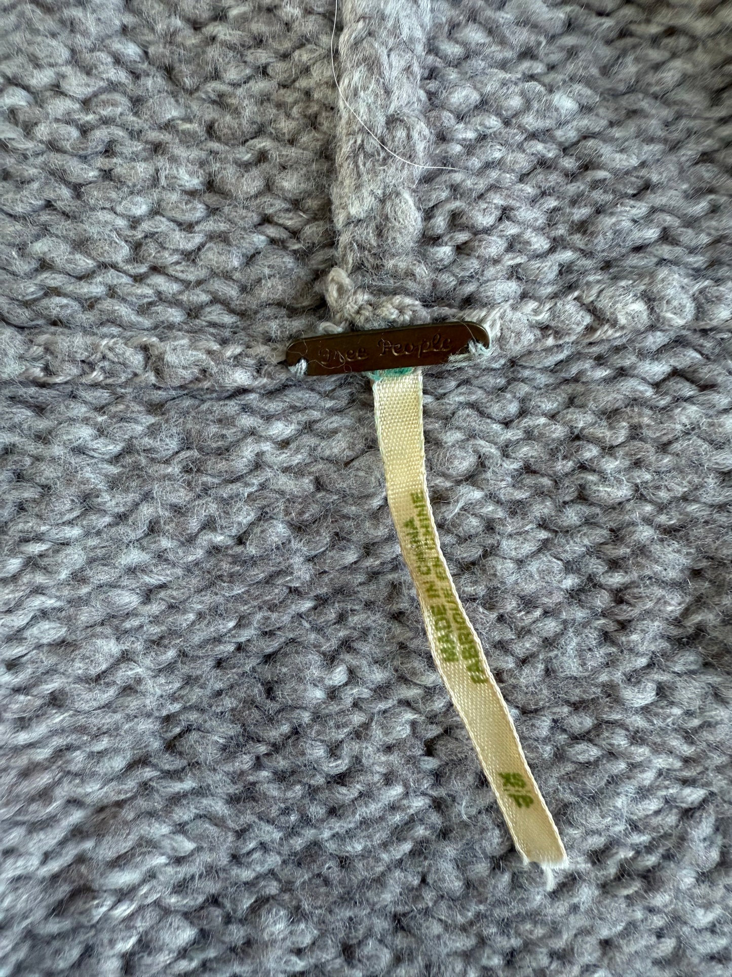 Free People Chunky Knit Hooded Cardigan