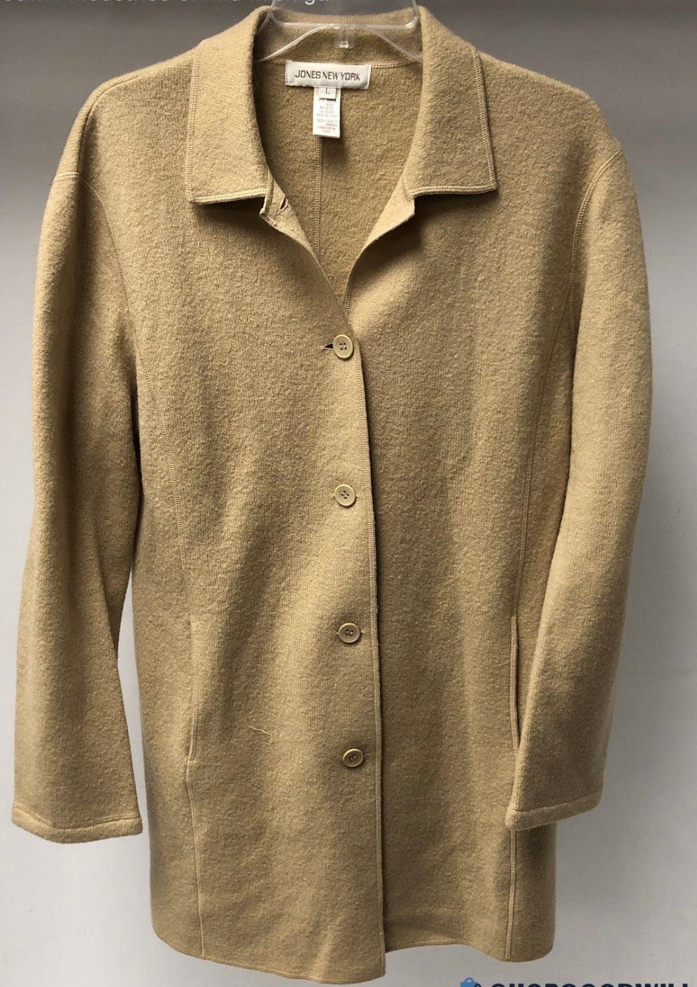 Jones New York Merino Wool Sweater Jacket