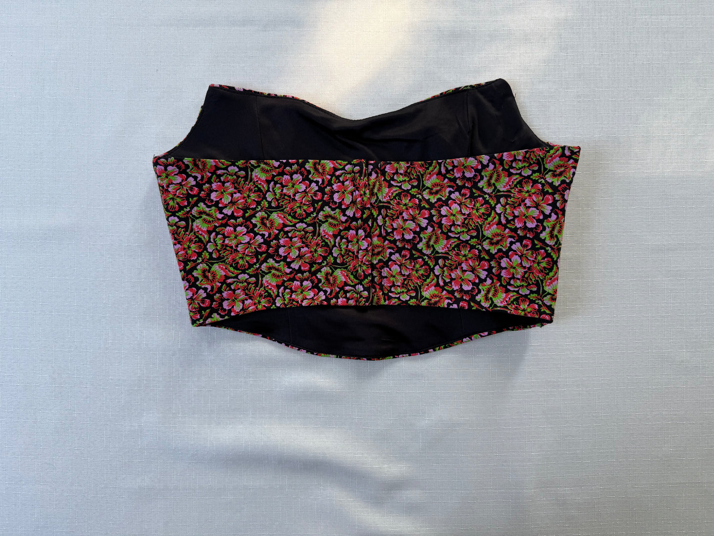 Zara Floral Brocade Corset Top