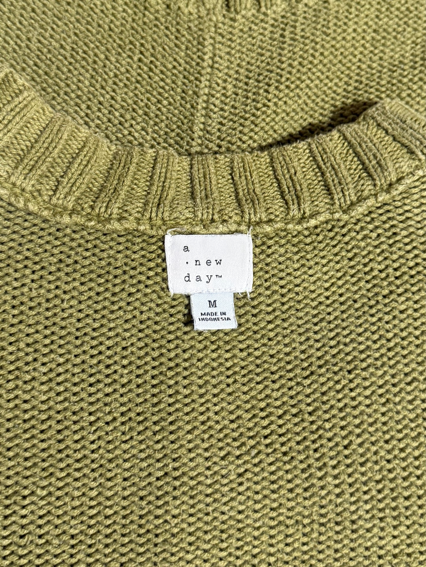 A New Day Olive Green Knit Sweater
