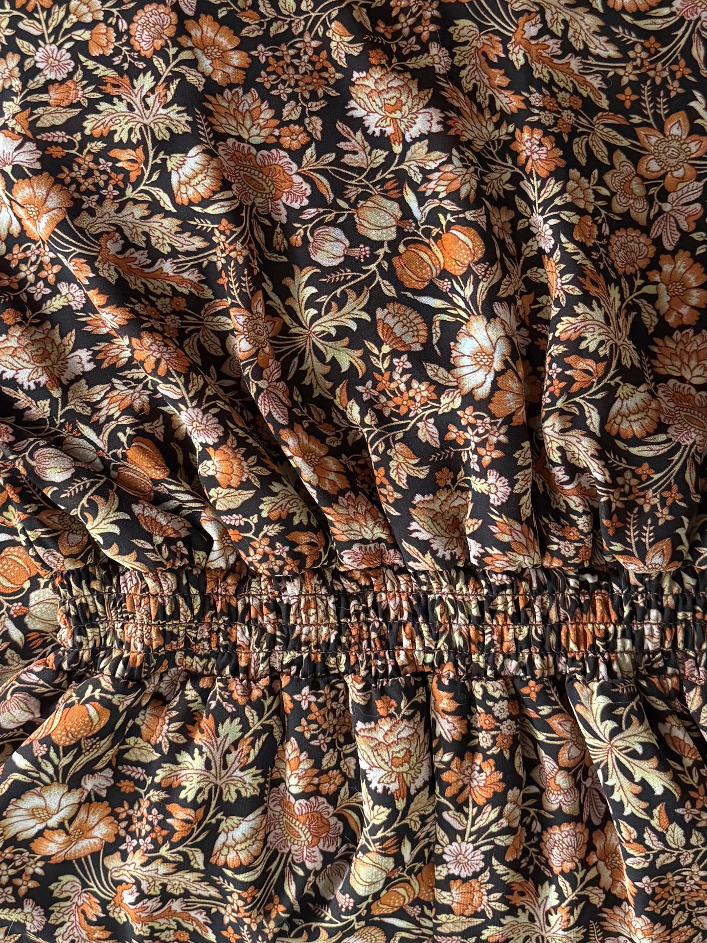 Lark + Grey Sheer Floral Midi Dress