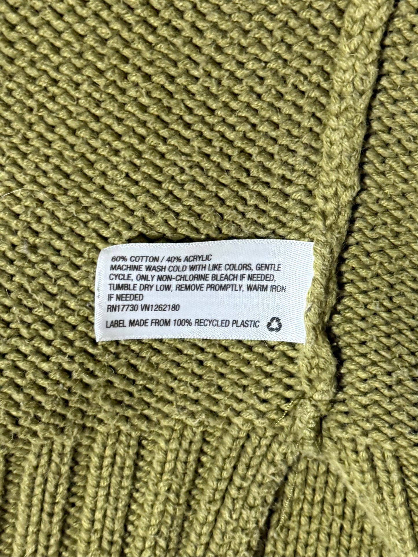 A New Day Olive Green Knit Sweater