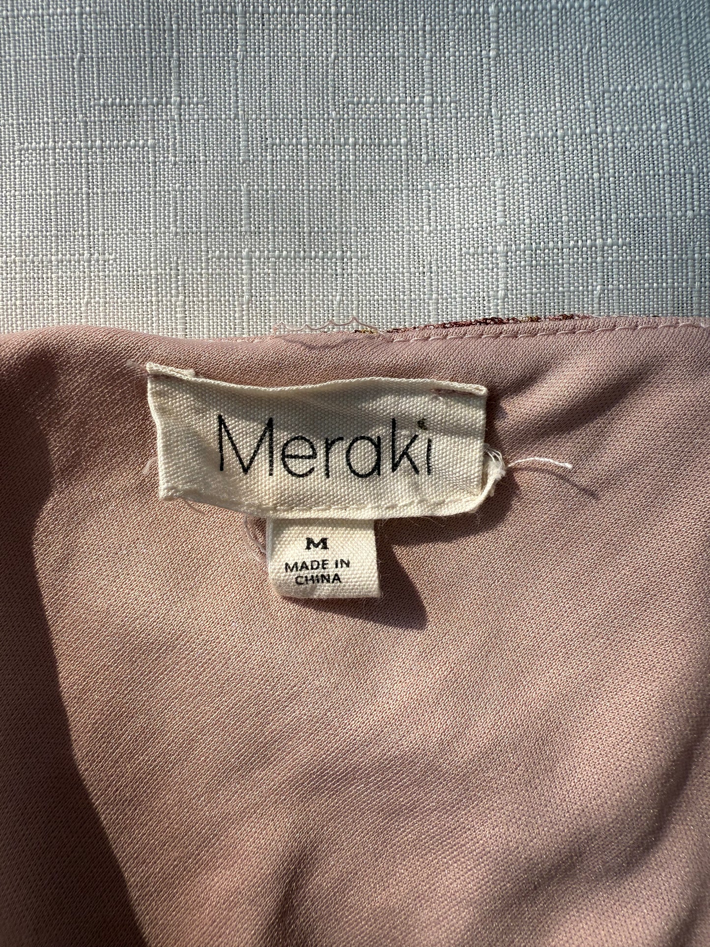 Meraki Vintage-Style Mesh Blouse