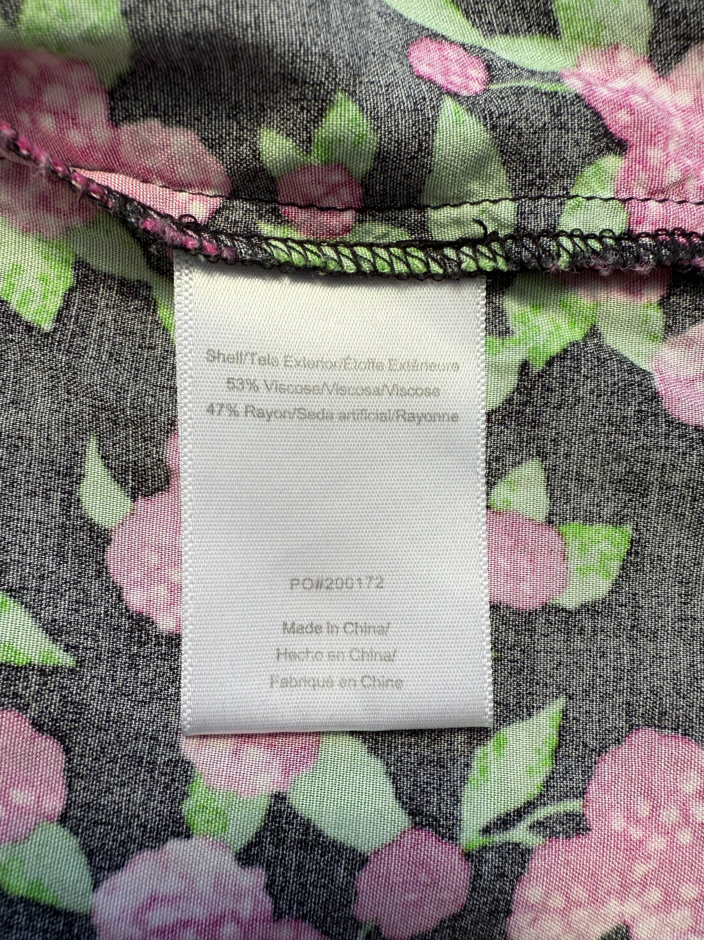 ModCloth Berry Floral Blouse