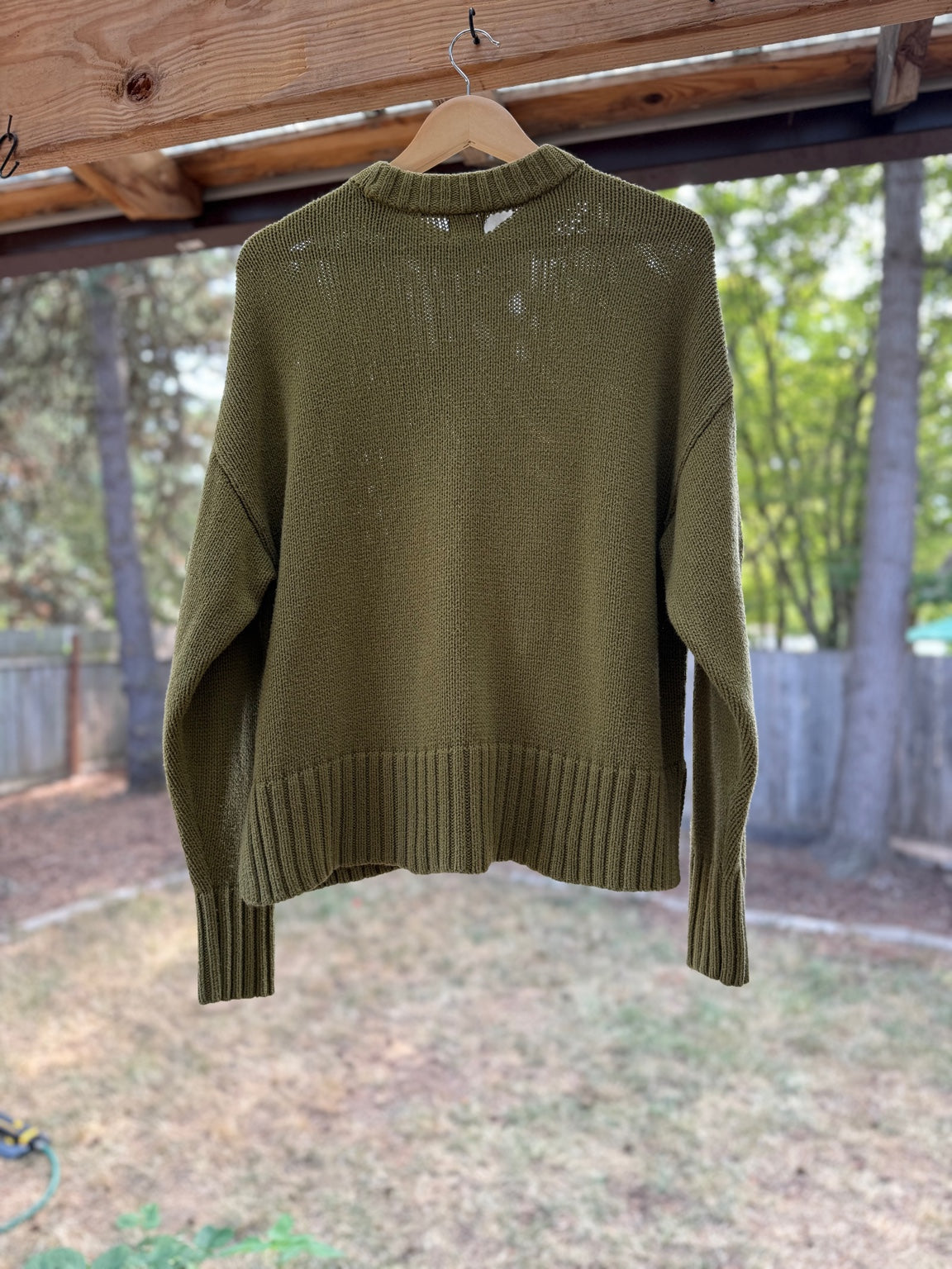 A New Day Olive Green Knit Sweater