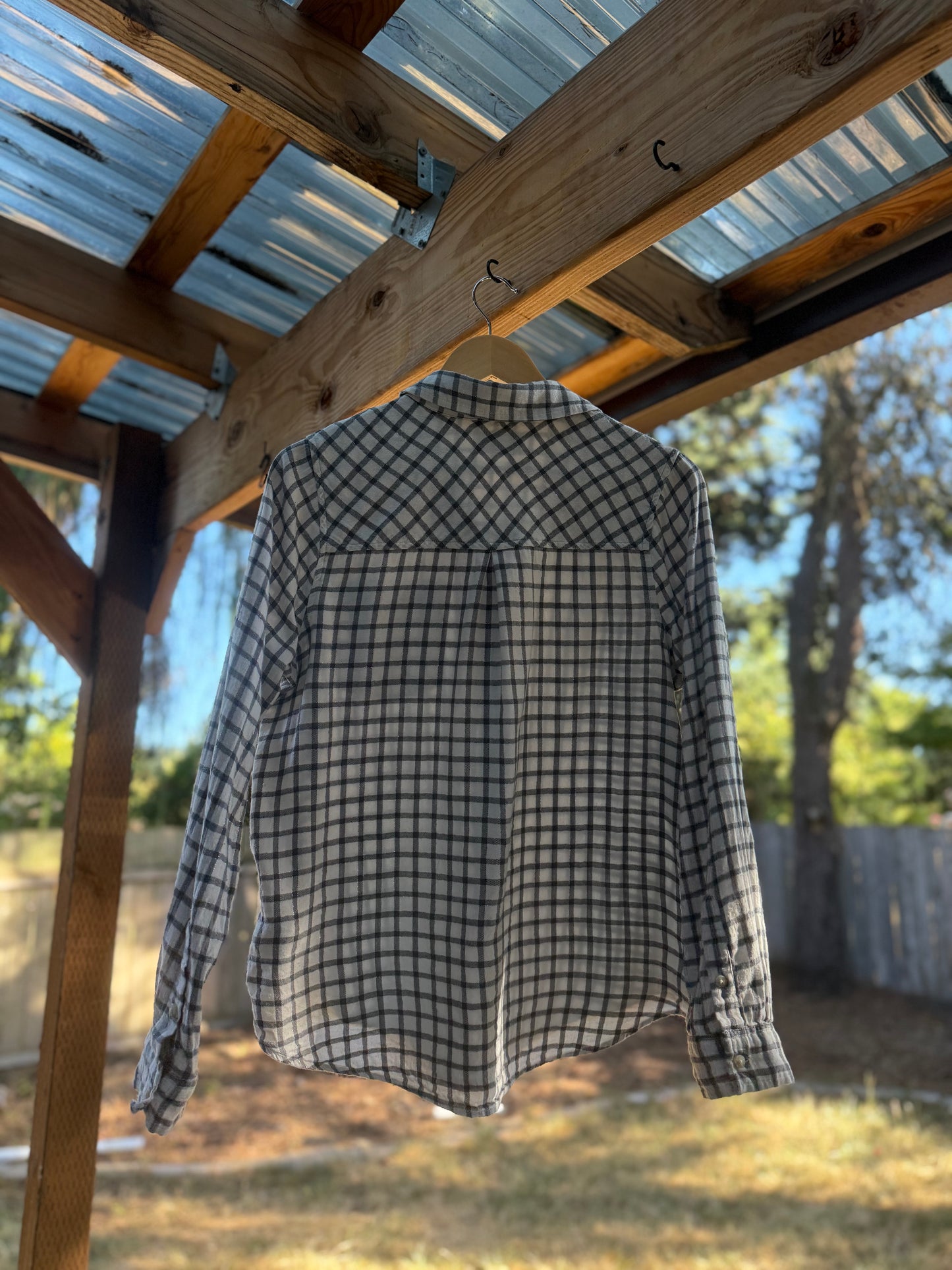 Lucky Brand Soft Brushed Plaid Button-Up