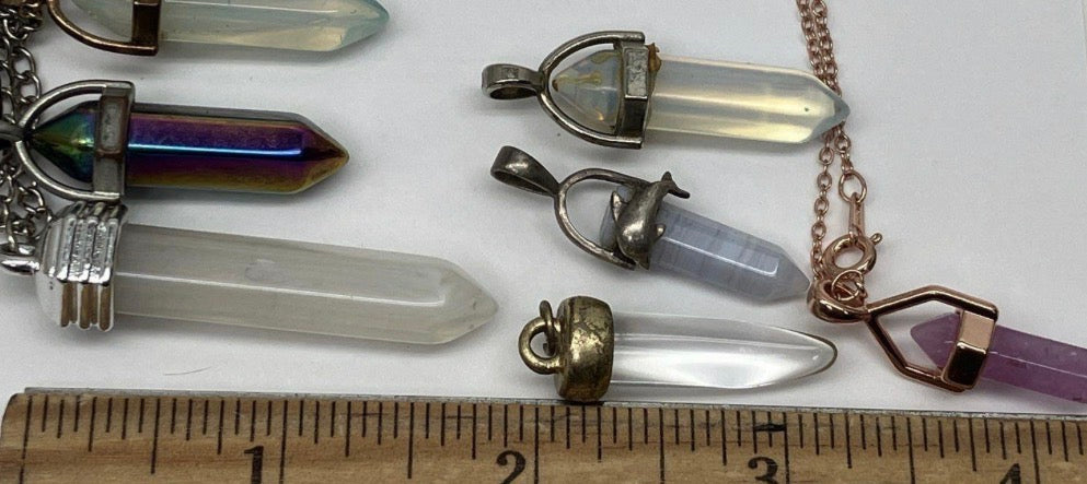 Crystal Point Pendant — Pick Your Stone