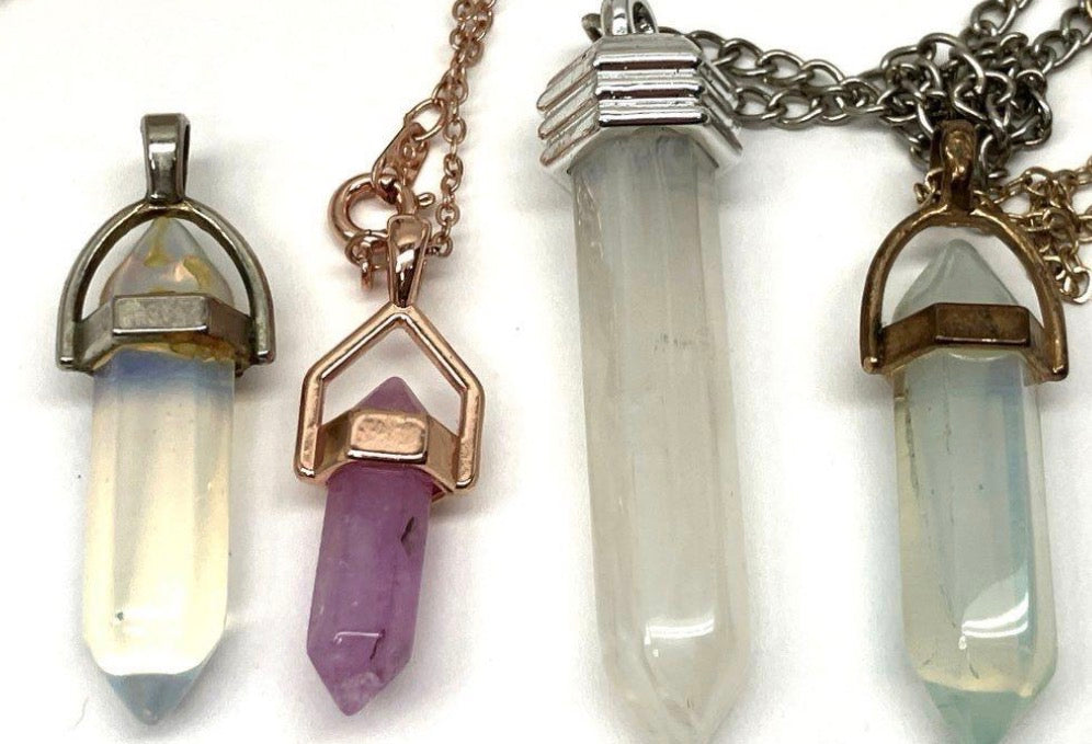 Crystal Point Pendant — Pick Your Stone