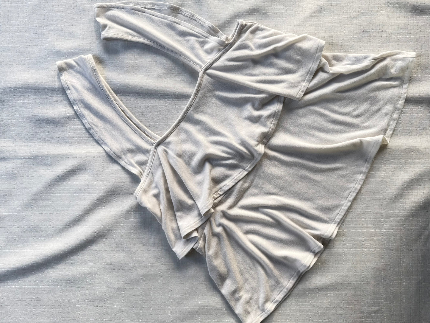 J.Crew Mercantile Ivory Flutter-Strap Layered Tank