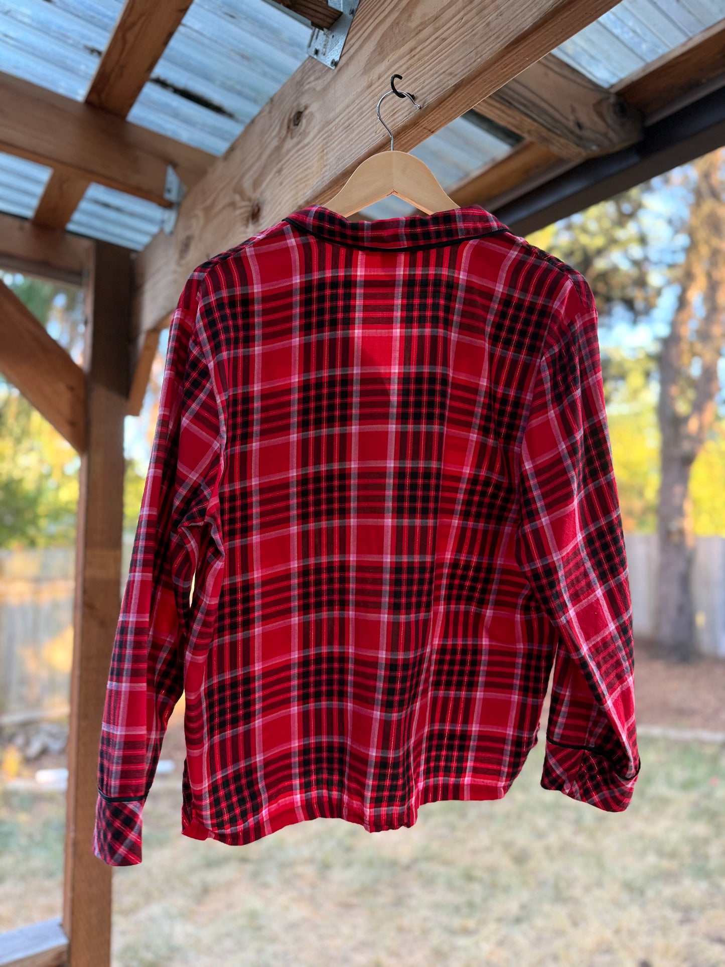 Victoria’s Secret Red Plaid Sleep Shirt