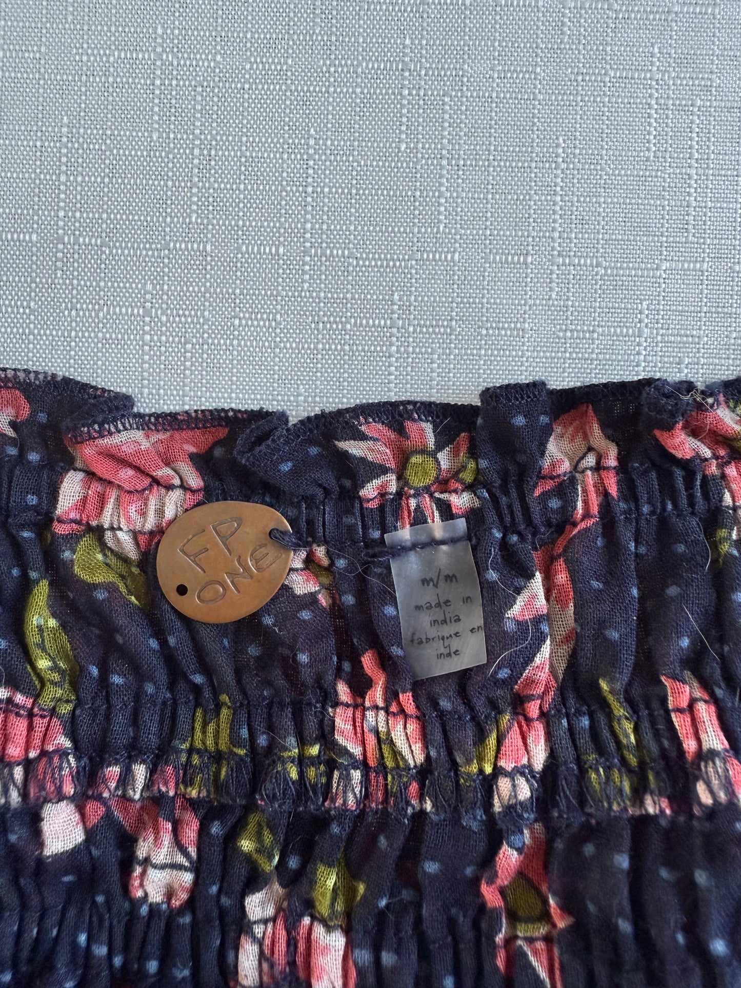 FP One Handprinted Smocked Floral Cami