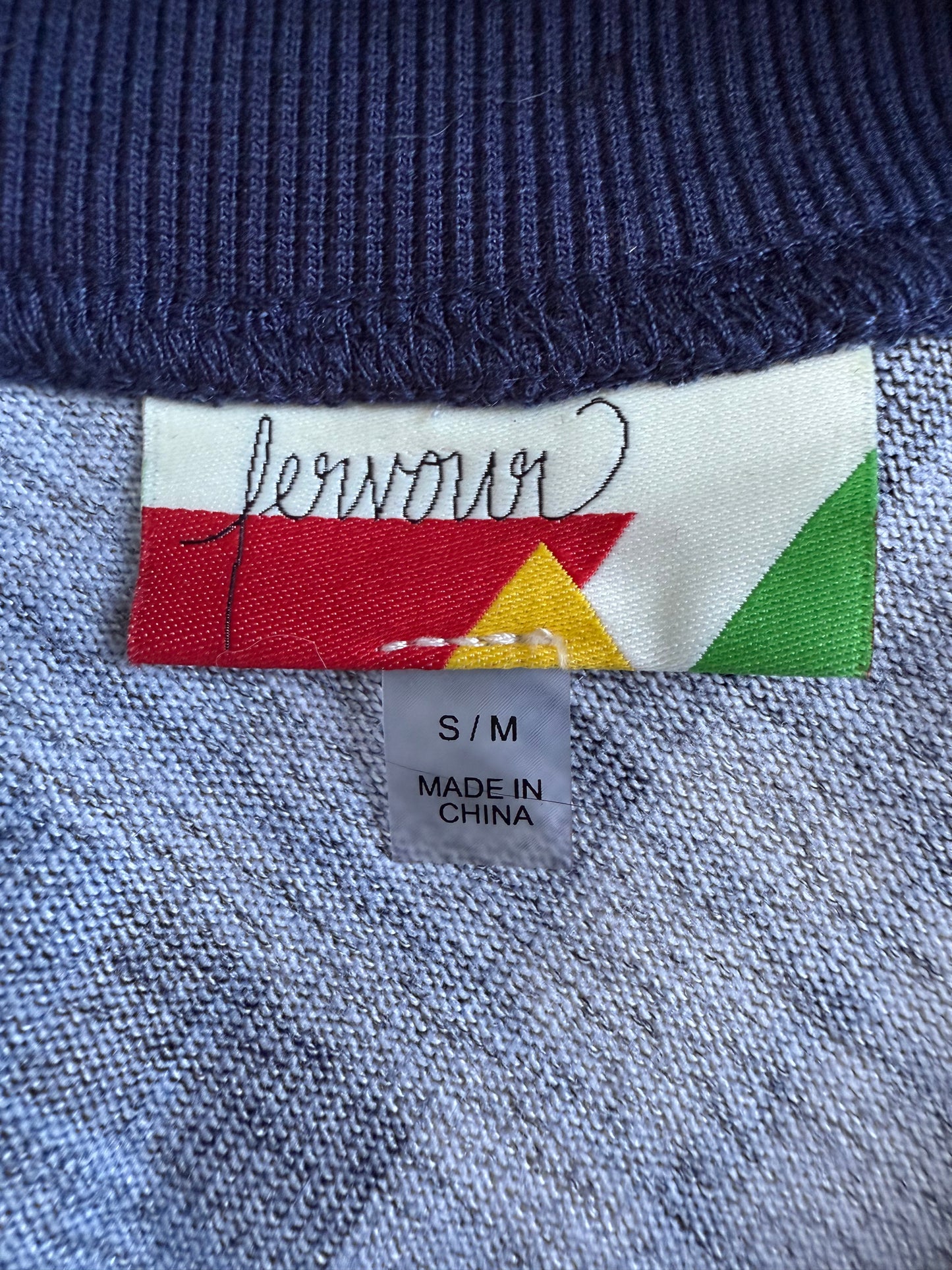 Fervour Navy Plaid Button Poncho