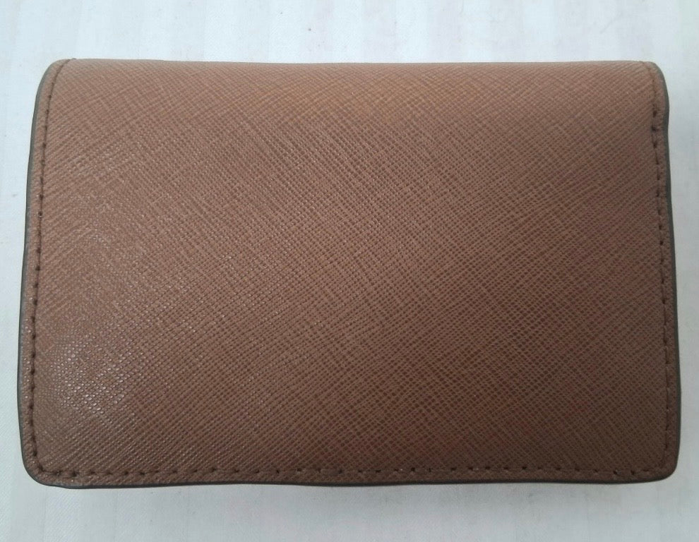 Michael Kors Jet Set Saffiano Leather Bifold Wallet — Luggage Brown