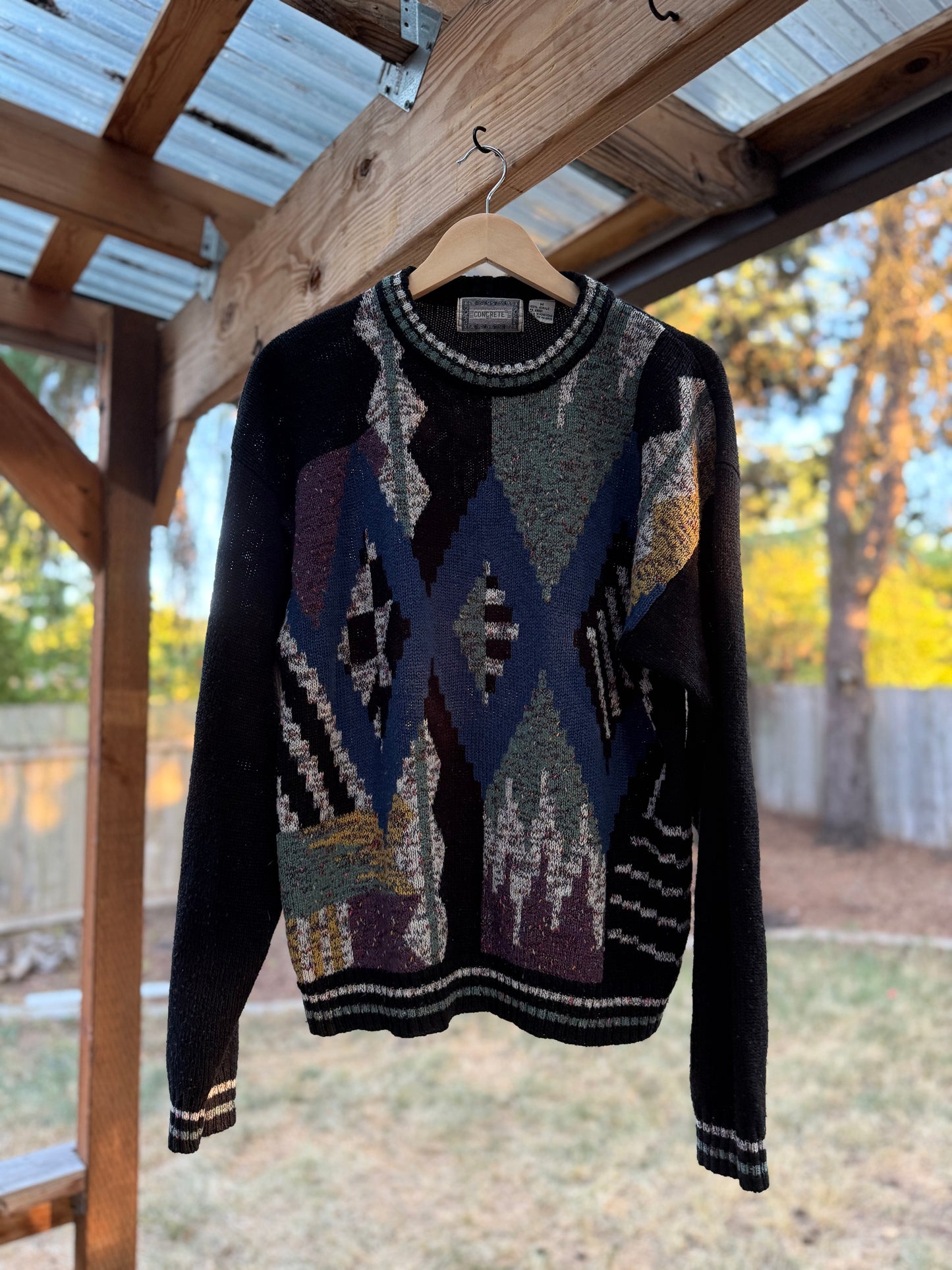 Concrete Vintage Abstract Sweater