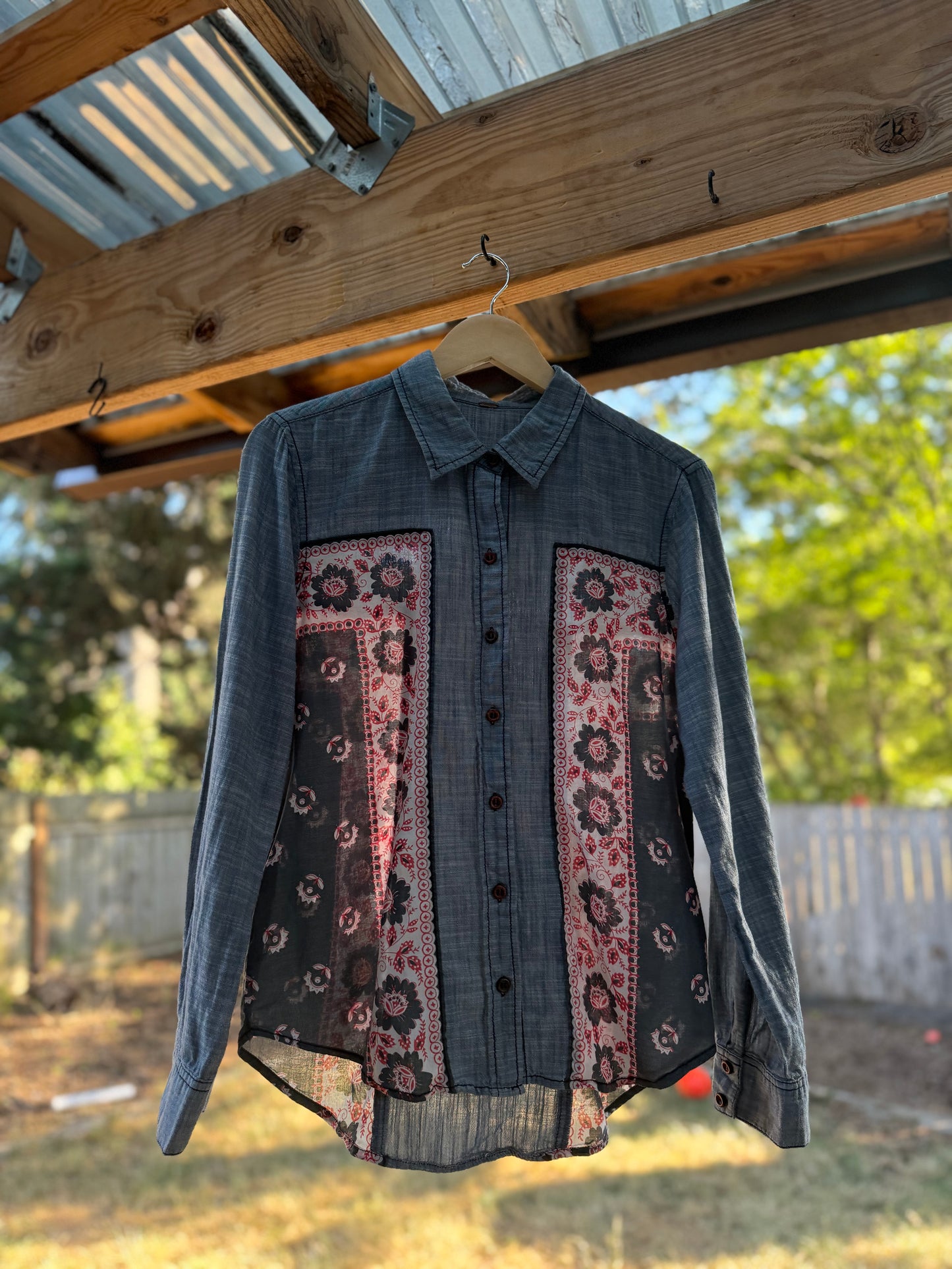 Free People Boho Panel Shirt