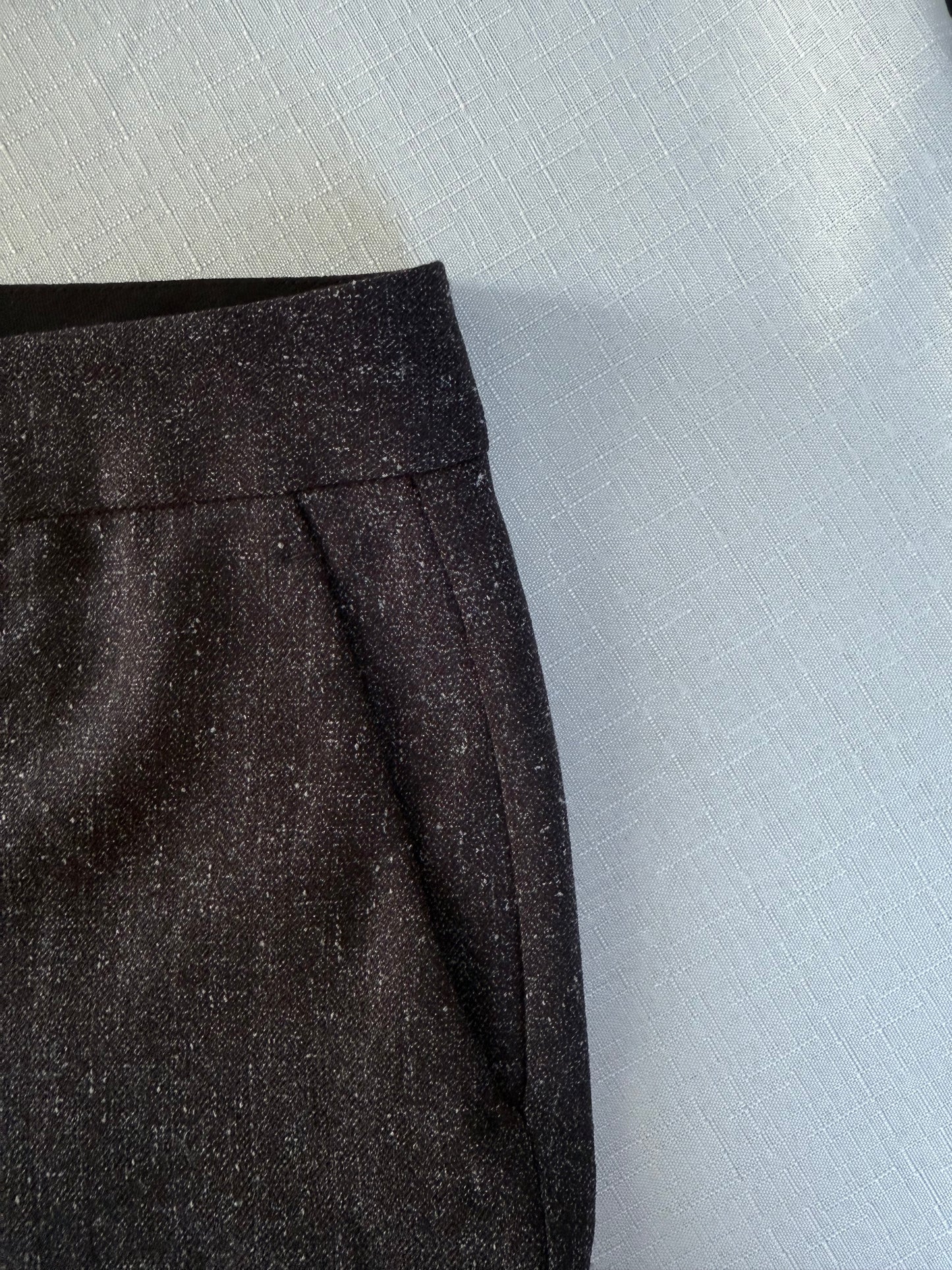 Aqua Speckled Cuffed Trousers