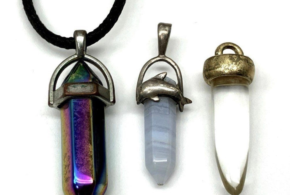 Crystal Point Pendant — Pick Your Stone