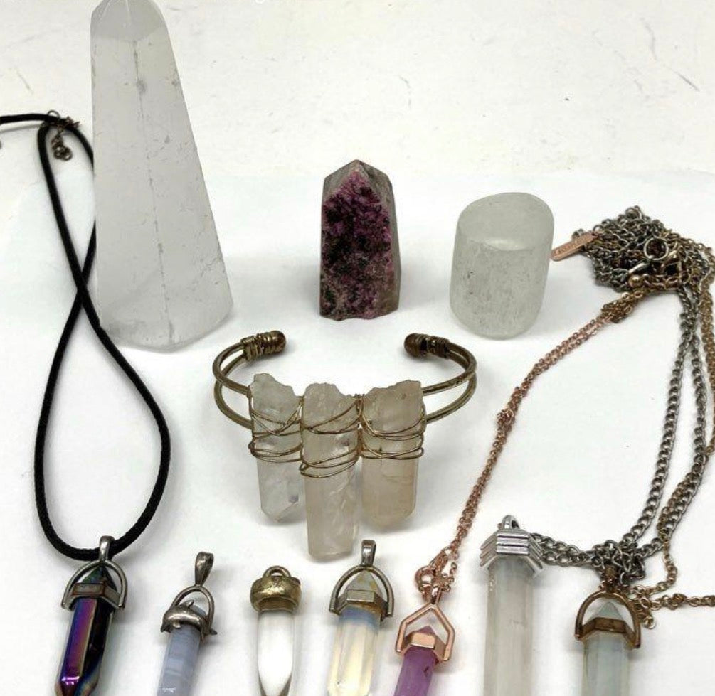 Crystal Point Pendant — Pick Your Stone