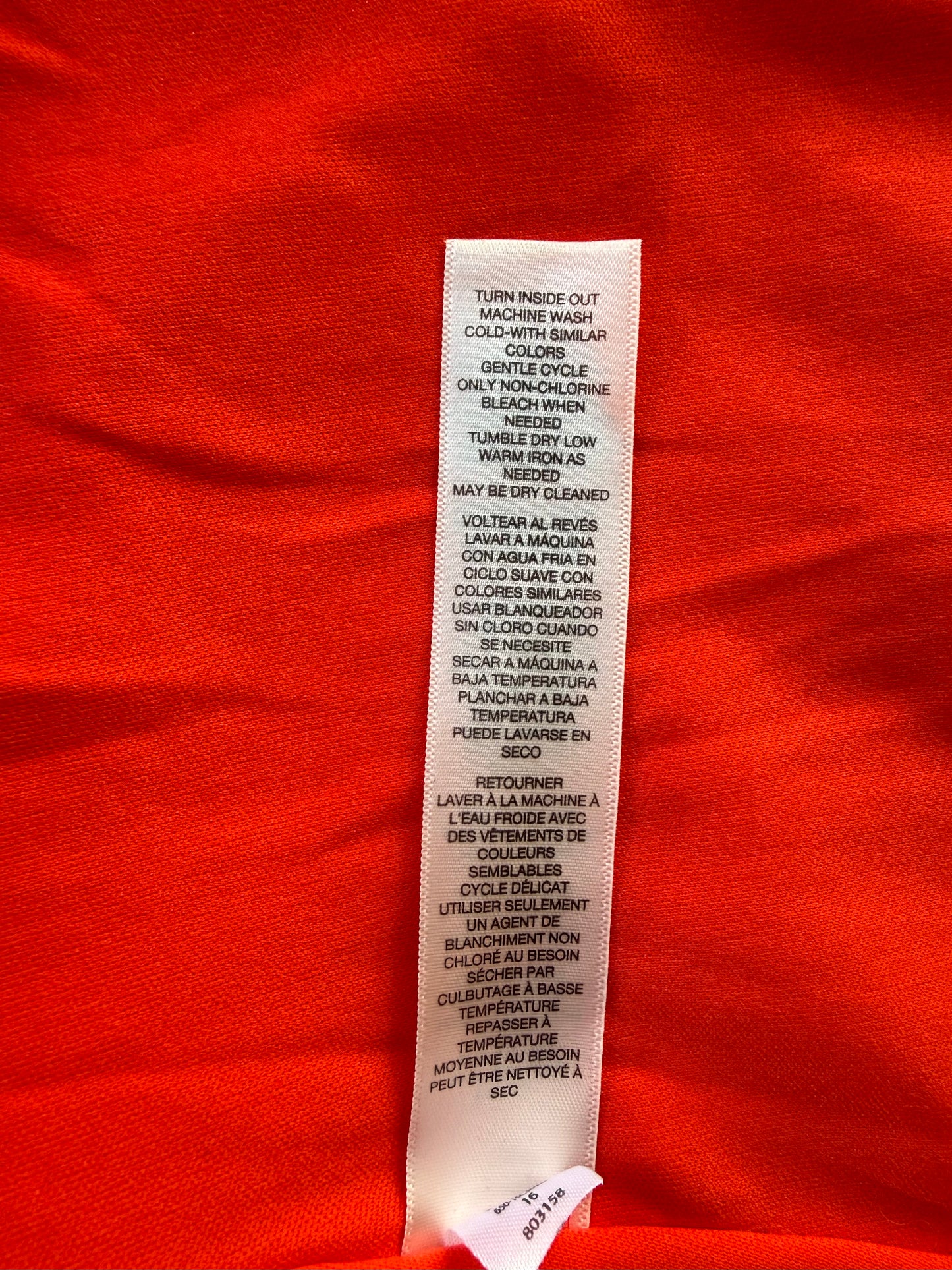 Chico’s Petite Red Lace-Yoke Textured Fit & Flare Dress