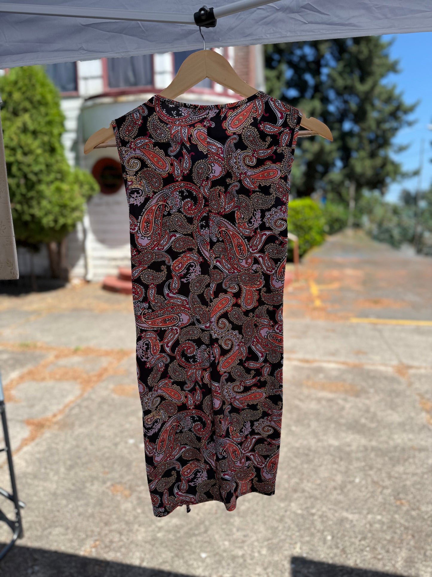 Bershka Paisley Print Ruched Bodycon Mini Dress