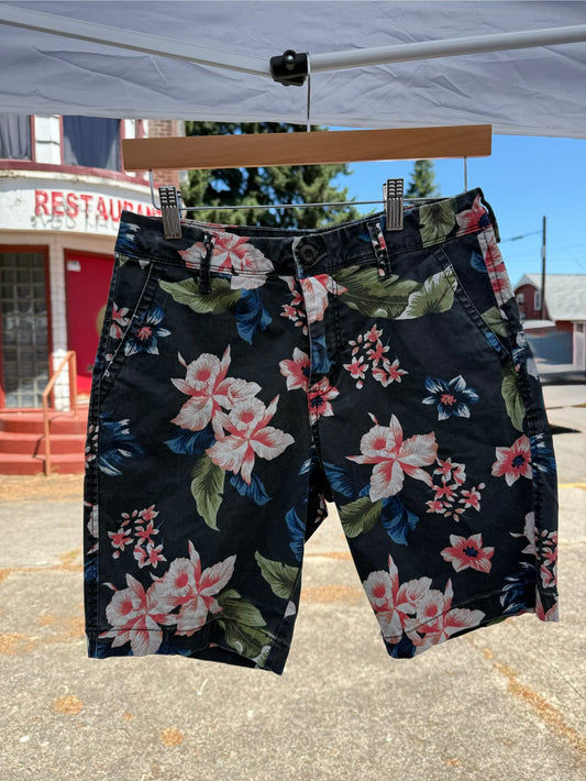 Aeropostale Tropical Floral Print Shorts