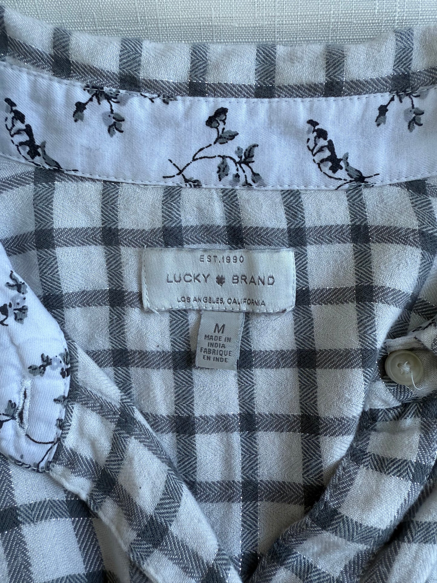 Lucky Brand Soft Brushed Plaid Button-Up