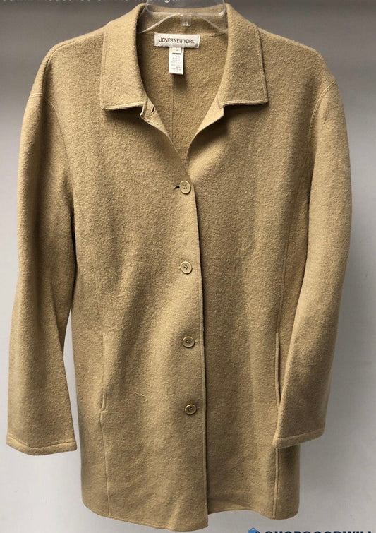 Jones New York Merino Wool Sweater Jacket