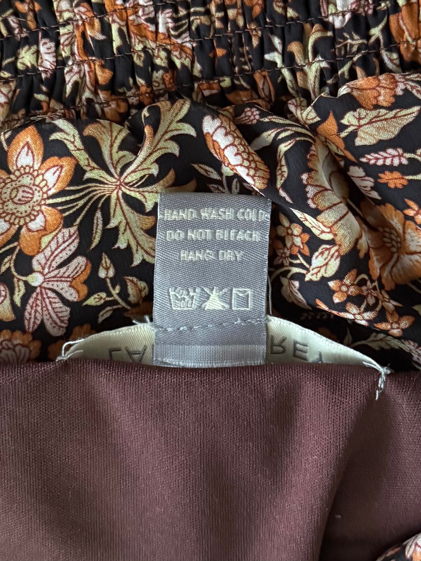 Lark + Grey Sheer Floral Midi Dress