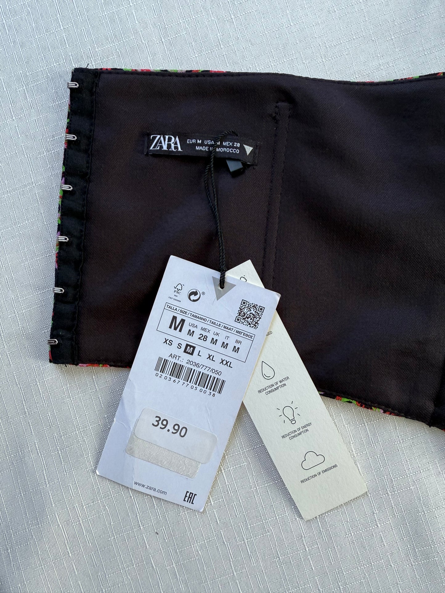 Zara Floral Brocade Corset Top