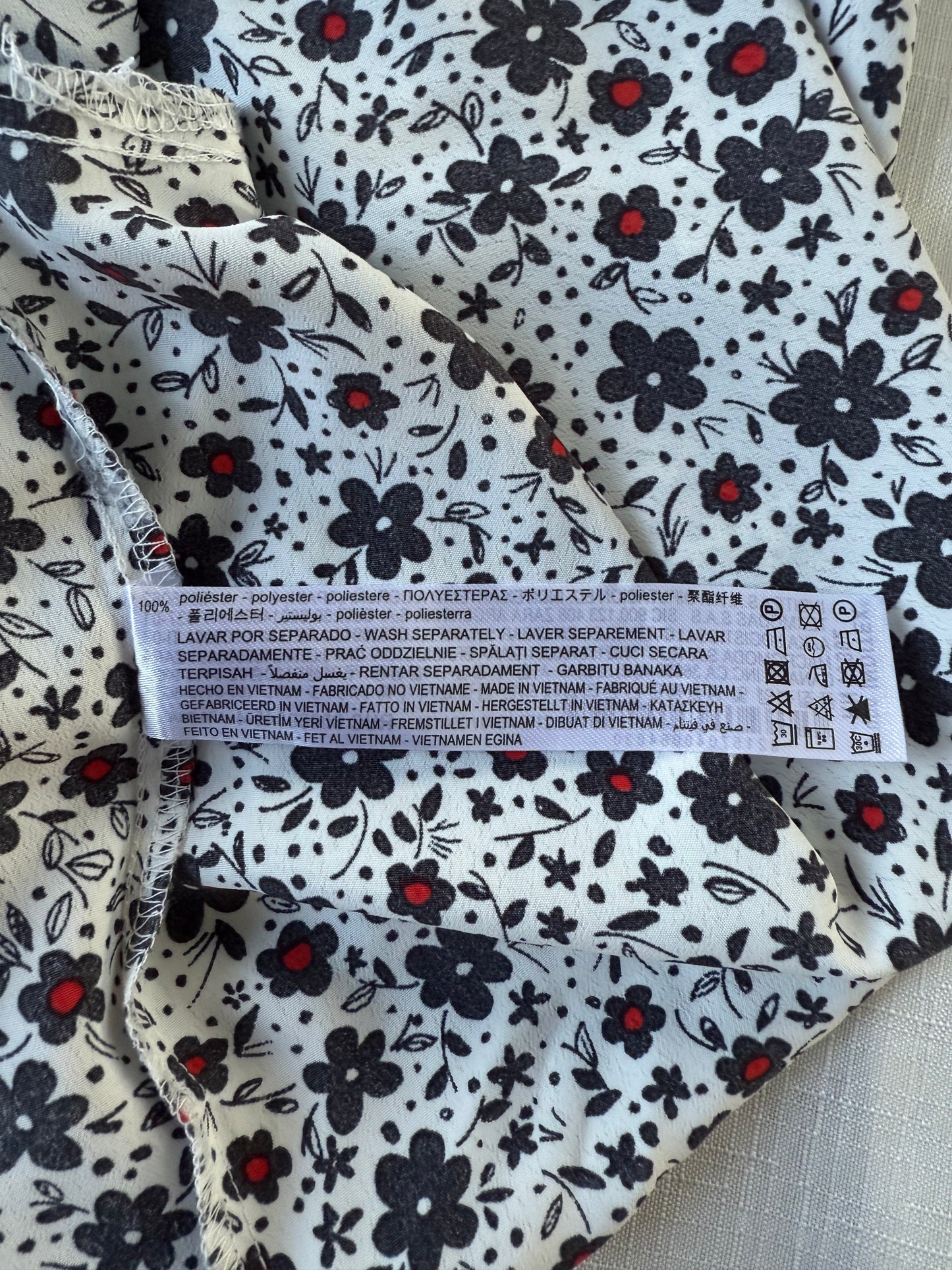 Zara Floral Puff Sleeve Blouse