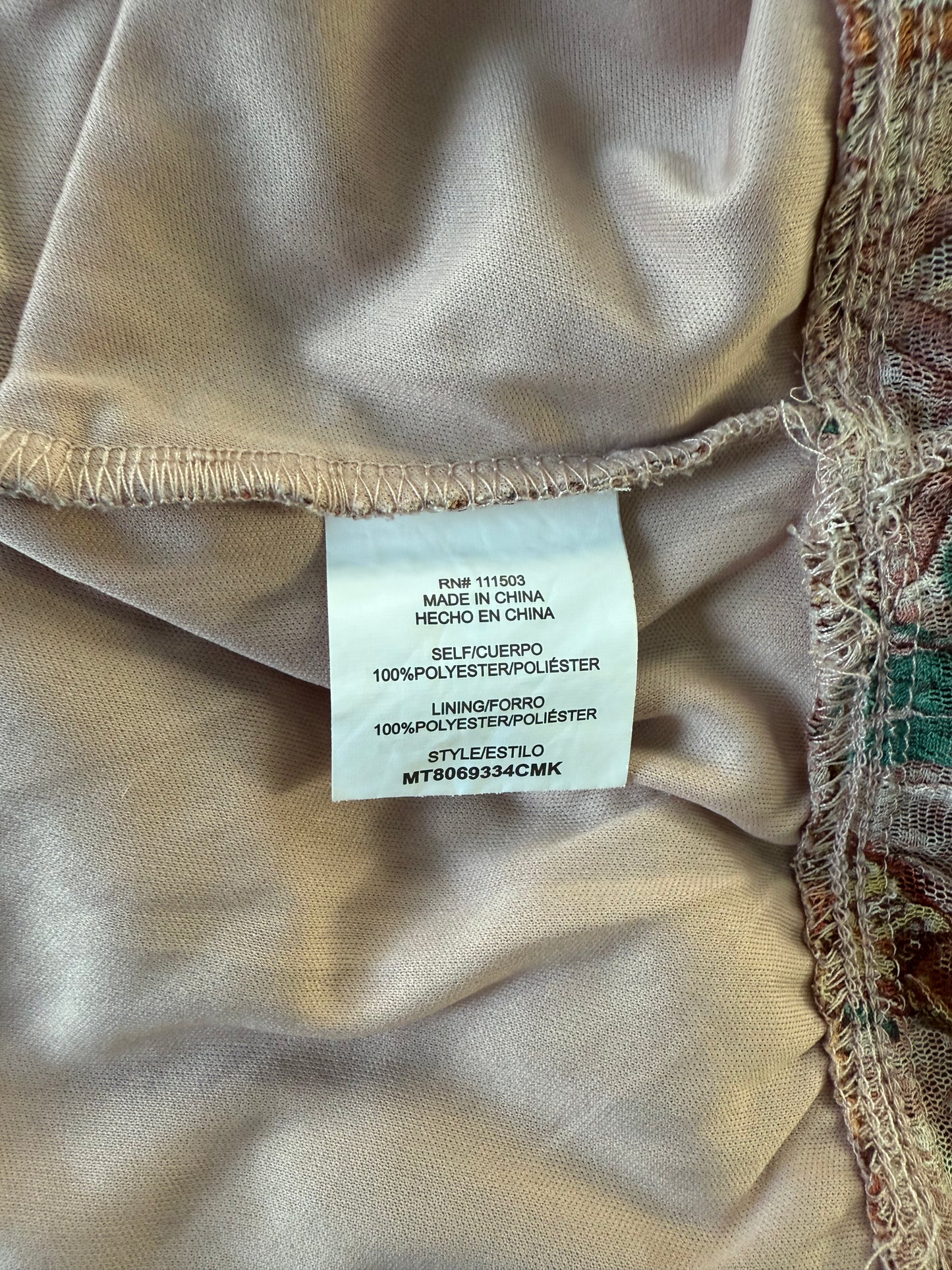 Meraki Vintage-Style Mesh Blouse