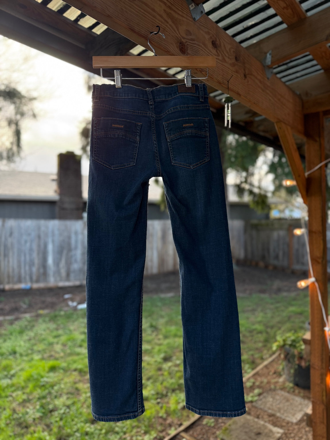 Dark Wash RSQ New York Slim Straight Jeans