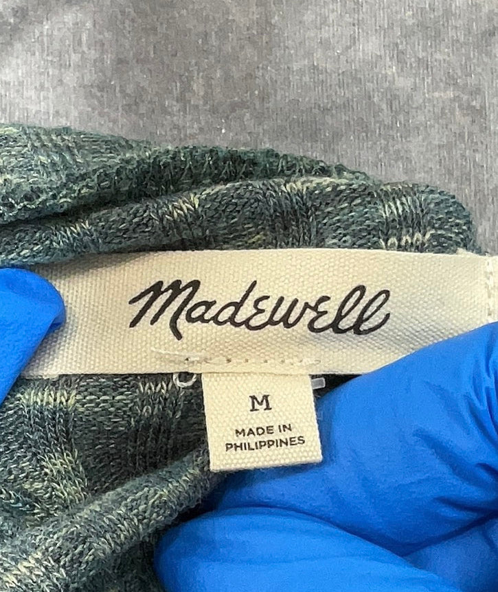 Madewell Space-Dye Ribbed Turtleneck in Teal